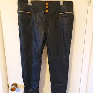 Leather Look Pants